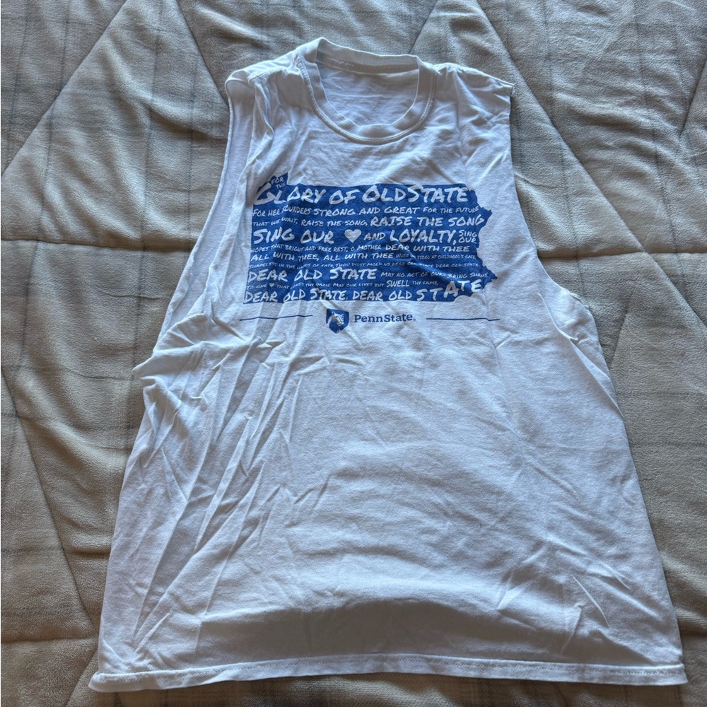Penn State Vintage Style Custom Cutoff Tank Top- Size Medium